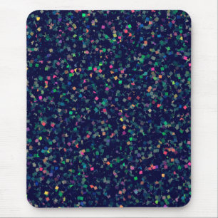 Multicolor Glitzer Confetti Mousepad