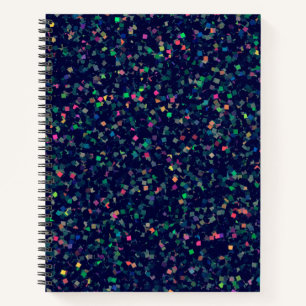 Multicolor Glitzer Confetti Notizbuch