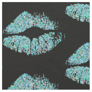 Multicolor-Glitzer-Lippen #4 Stoff