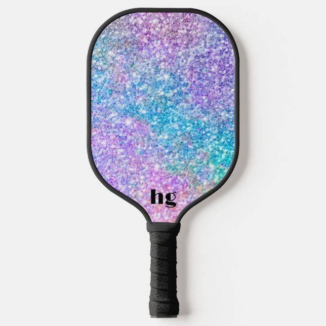Multicolor-Glitzer-Textur Pickleball Schläger (Vorderseite)