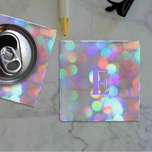 Multicolor-Glitzern Glasuntersetzer (Von Creator hochgeladen)