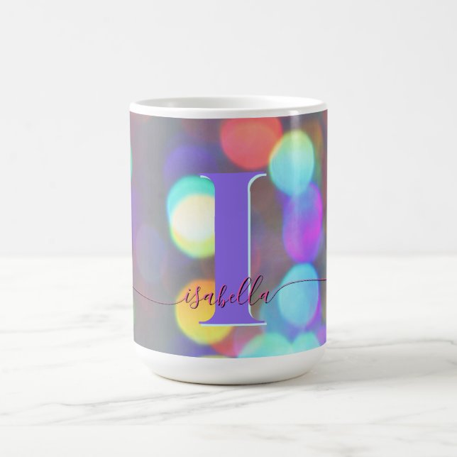 Multicolor-Glitzern Kaffeetasse (Mittel)