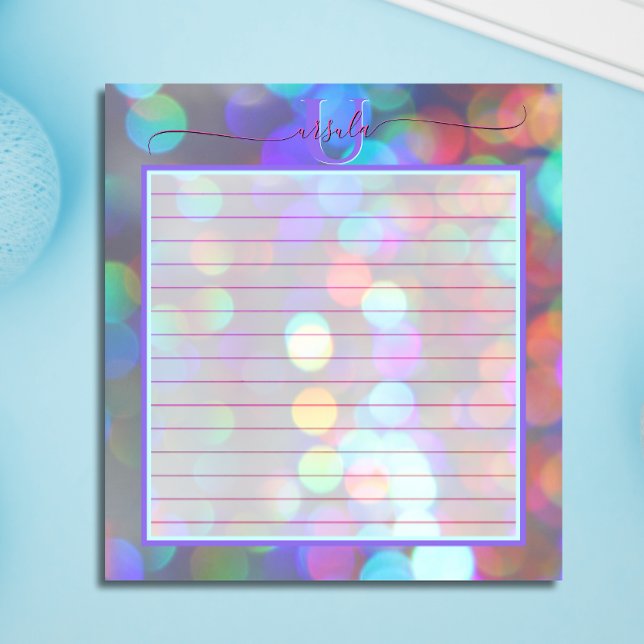 Multicolor-Glitzern Notizblock (Von Creator hochgeladen)