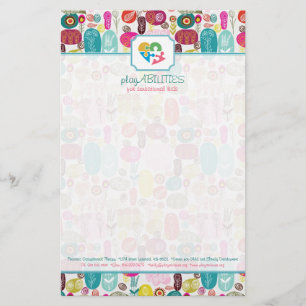 Multicolor-Glitzern und Glitzer-Muster 3 Briefpapier