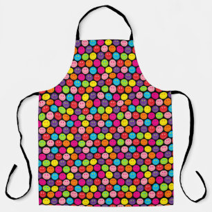 Multicolor Happy Face Schürze