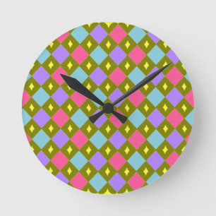 Multicolor-Honigwabenkolben Erstellen Sie Ihre eig Runde Wanduhr