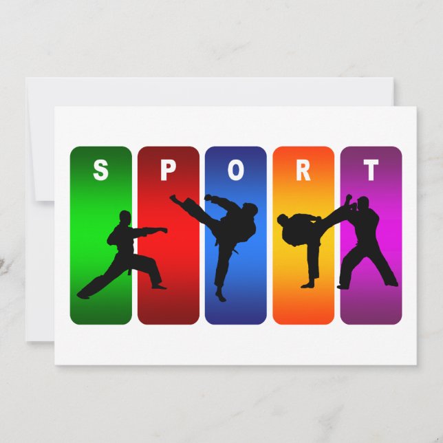 Multicolor Karate Emblem (Vorderseite)