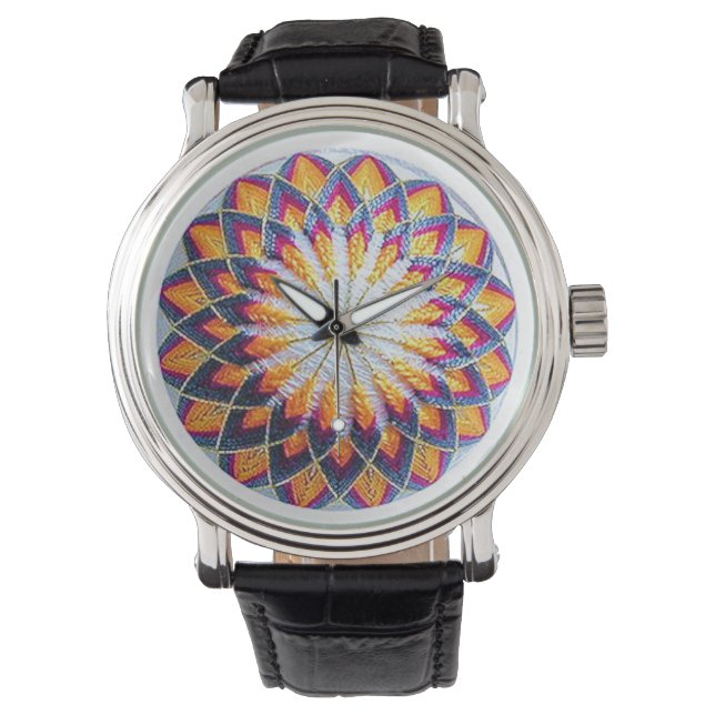 Multicolor Kiku Temari Watch Armbanduhr (Vorderseite)