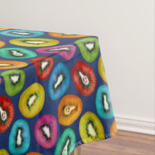 Multicolor Kiwi Muster Tischdecke