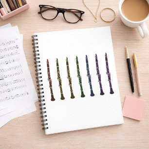 Multicolor-Klarinette Einzigartiges Musiklehrerges Notizblock