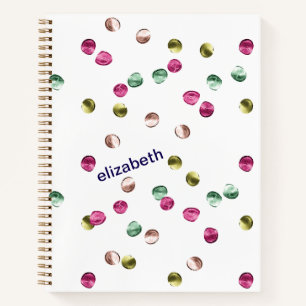 Multicolor-Kreise pesonalisiert Notizbuch