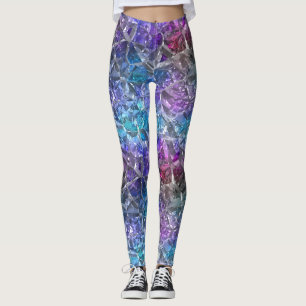 Multicolor-Kristall Leggings