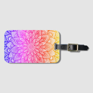Multicolor-Mandala-Design Originalkunst Gepäckanhänger