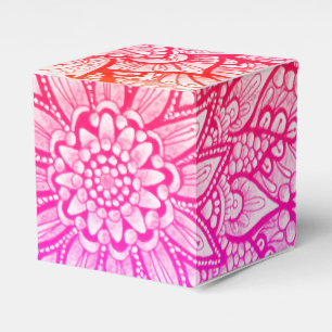 Multicolor-Mandala-Design Originalkunst  Geschenkschachtel