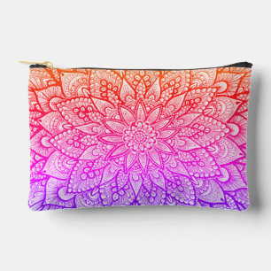 Multicolor-Mandala-Design Originalkunst Zubehörtasche