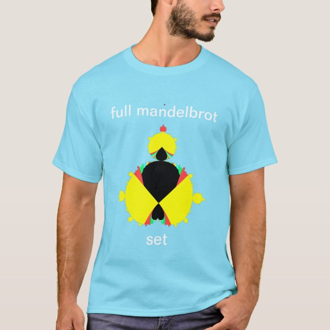Multicolor Mandelbrot Set Fraktal Pop Art Style T-Shirt (Vorderseite)