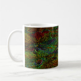 Multicolor-Metallic-Blumenmotive Kaffeemaschine Ta Kaffeetasse