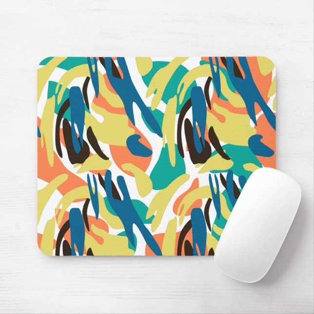Multicolor Mitte Jahrhundert Moderne Mousepad (Mit Mouse)