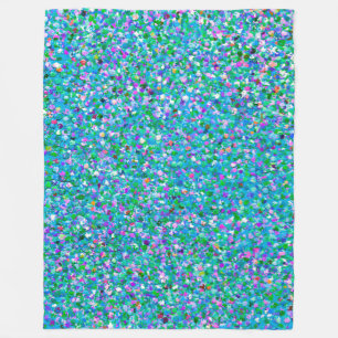 Multicolor Mosaic Modern Grit Glitzer #2 Fleecedecke