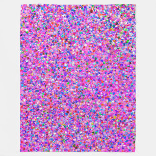 Multicolor Mosaic Modern Grit Glitzer #3 Fleecedecke