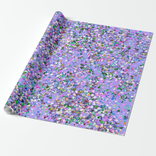 Multicolor Mosaic Modern Grit Glitzer #6 Geschenkpapier (Ungerollt)