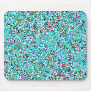 Multicolor Mosaic Modern Grit Glitzer #7 Mousepad