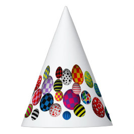 Multicolor-Multimuster-Balls Partyhütchen