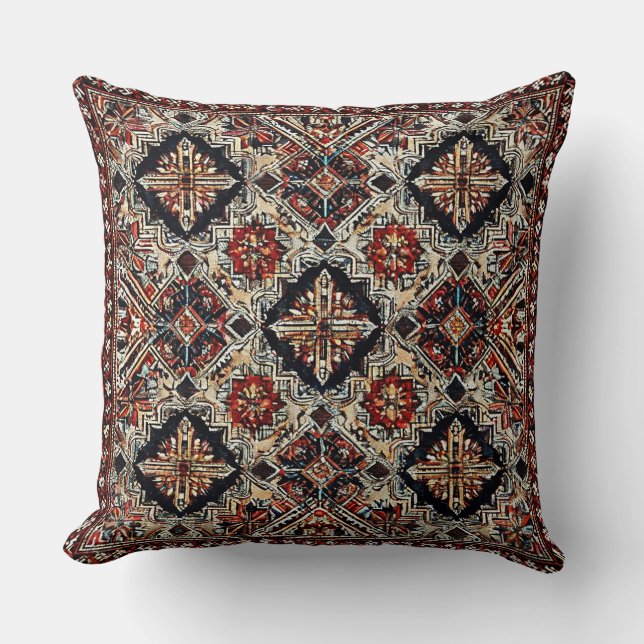 Multicolor-Muster im arabischen Stil Kissen (Vorderseite)