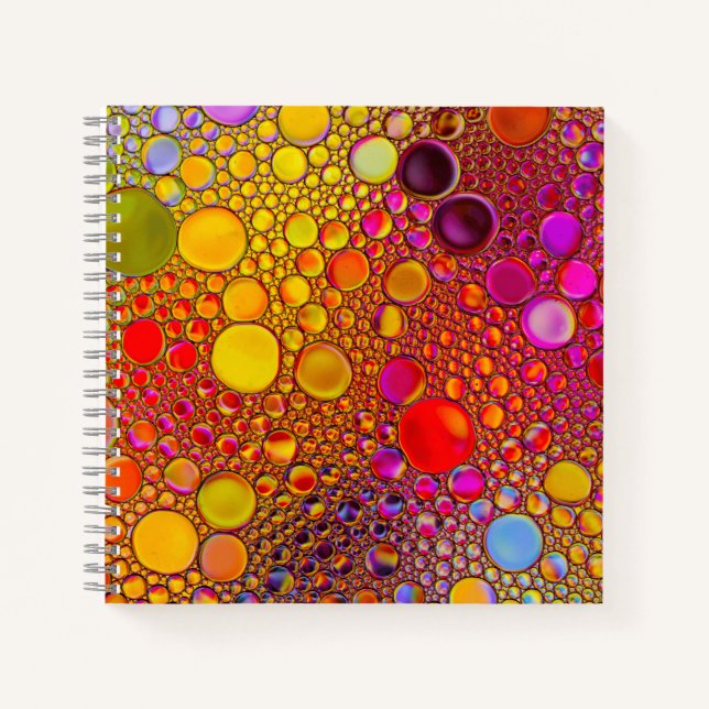 Multicolor-Muster-Notebook Notizbuch (Vorderseite)