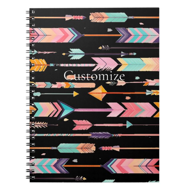 Multicolor-Muster Thunder_Cove Notizblock (Vorderseite)