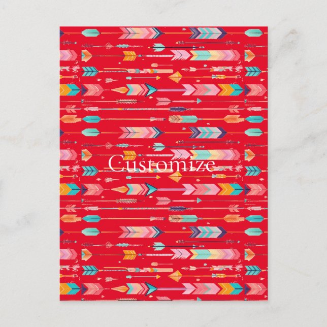 Multicolor-Muster Thunder_Cove Postkarte (Vorderseite)