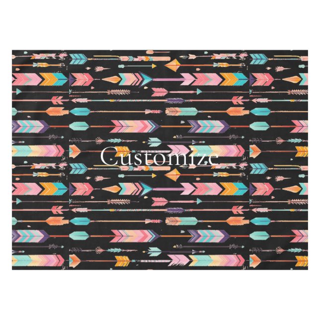 Multicolor-Muster Thunder_Cove Tischdecke (Vorderseite (Horizontal))