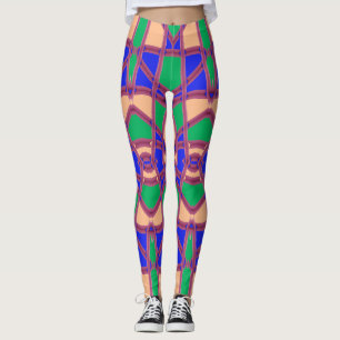 Multicolor-nahtloses Muster "Ratti_Creative_Arts" Leggings