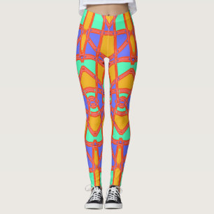 Multicolor-nahtloses Muster "Ratti_Creative_Arts" Leggings