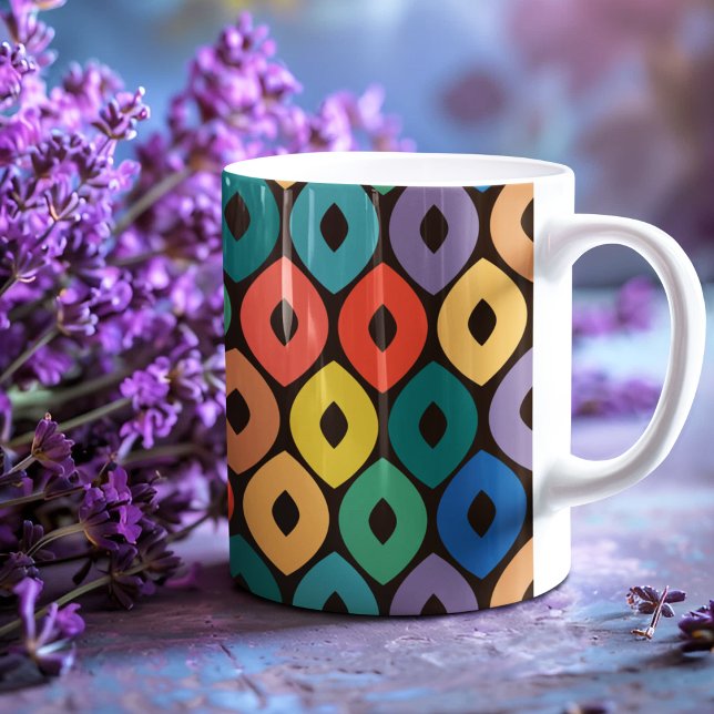 Multicolor Ogee Muster Kaffeetasse (mug)