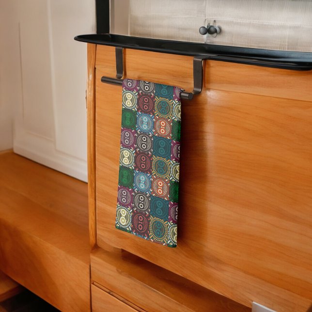 Multicolor Owl Muster Geschirrtuch (Kitchen Towel)