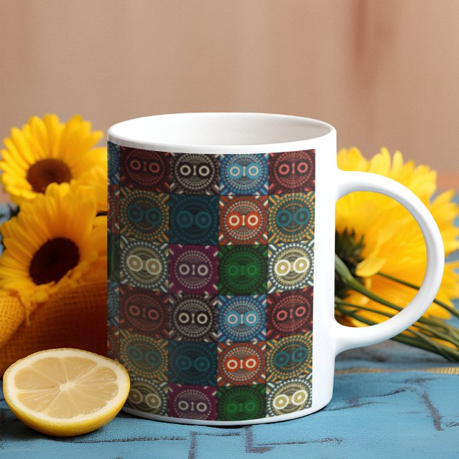 Multicolor Owl Muster Kaffeetasse (Mugs)