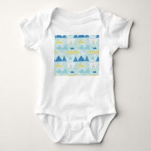 Multicolor Party: Fun Seamless Muster. Baby Strampler
