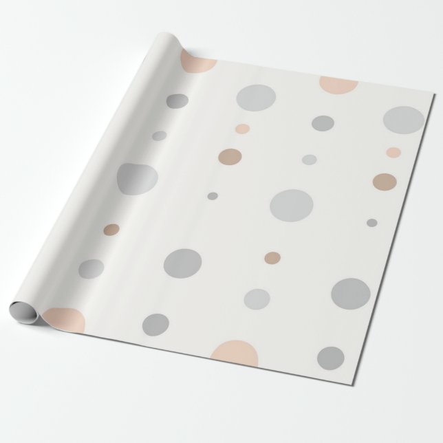 Multicolor Pastel Polka Dots Geschenkpapier (Ungerollt)