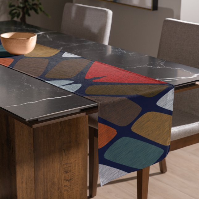 Multicolor Pebbles Großer Tischläufer (pebbles  table runner)