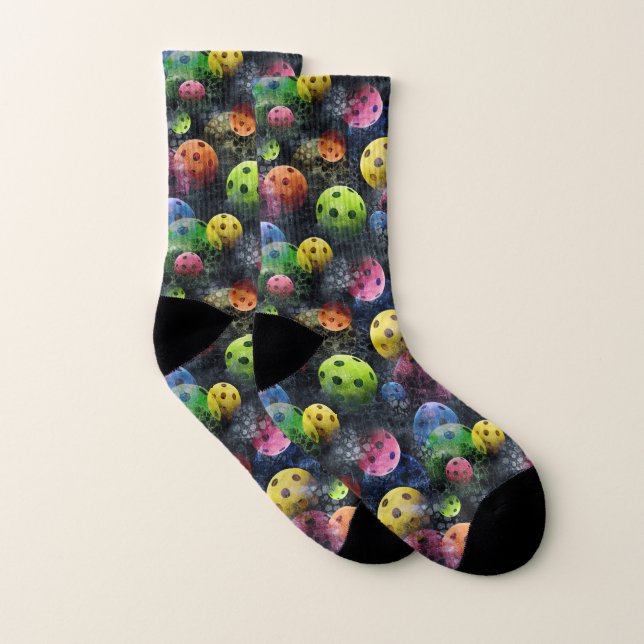 Multicolor Pickleballs Socken (Paar)