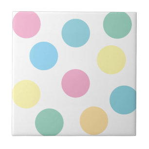 Multicolor Polka Dots Fliese