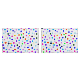 Multicolor Polka Dots Standard Pillowcases Kissenbezug
