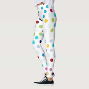 MultiColor-Polka-Punkt Leggings