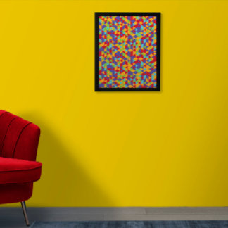 Multicolor Poster Wall Art | Musterplakat