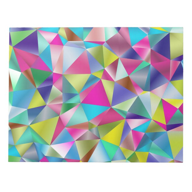 Multicolor prismatisch, dreieckig farbig notizblock (Vorderseite)