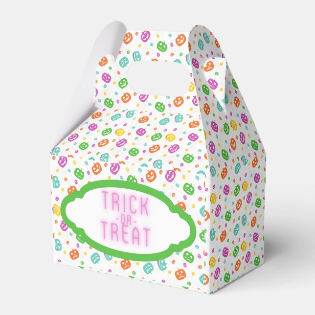 Multicolor Pumpkins Halloween-Muster Geschenkschachtel (Vorderseite)