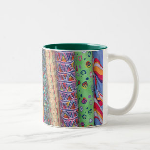 Multicolor-Quilt-Bolt-Stoff Tasse