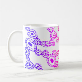 Multicolor Random Abstract Circle Blob Shapes Kaffeetasse