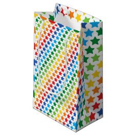 Multicolor Regenbogen Sterne Druck, Einhorn Regenb Kleine Geschenktüte